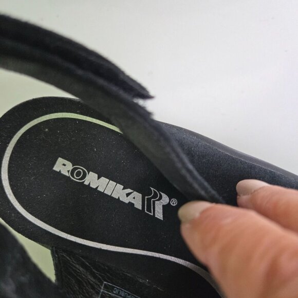 Romika Mokassetta 287 Dress Sandal Black Size 7/37 - Picture 8 of 12